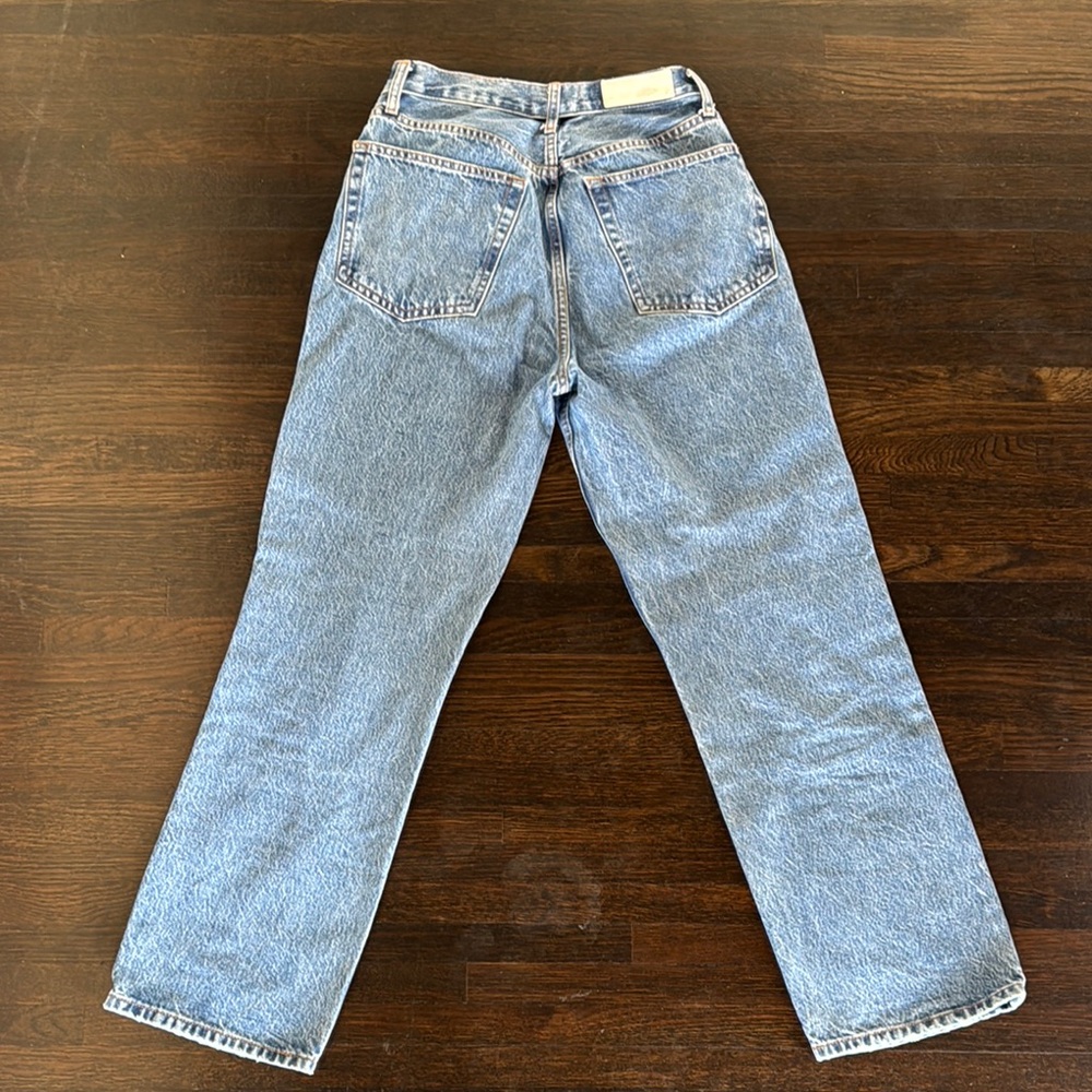 Re/Done Blue Straight Leg Jeans - Picture 2 of 2